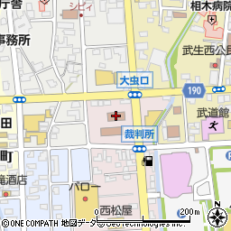 福井地方検察庁武生支部周辺の地図
