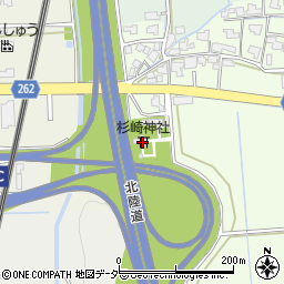 杉崎神社周辺の地図