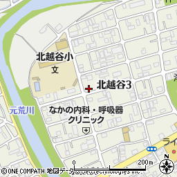 埼玉県越谷市北越谷3丁目15-12周辺の地図