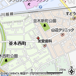 埼玉県川越市並木西町10周辺の地図