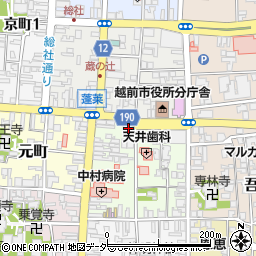 福邦銀行武生支店 ＡＴＭ周辺の地図