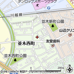 埼玉県川越市並木西町7周辺の地図
