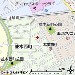 埼玉県川越市並木西町8周辺の地図