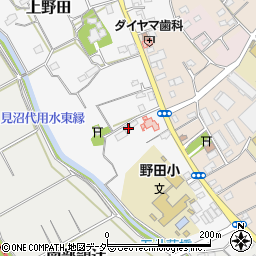 埼玉県さいたま市緑区上野田76周辺の地図