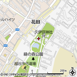 越ヶ谷久伊豆神社周辺の地図