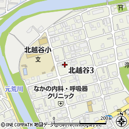 埼玉県越谷市北越谷3丁目15-21周辺の地図