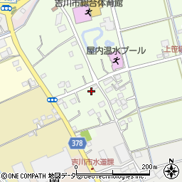 埼玉県吉川市上笹塚1丁目周辺の地図