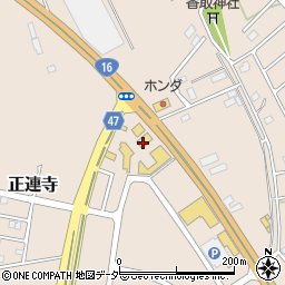 千葉県柏市正連寺394周辺の地図