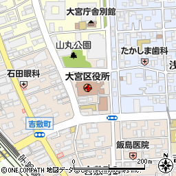 さいたま市役所　建設局北部建設事務所建築指導課周辺の地図