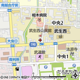 越前市　労働福祉会館周辺の地図