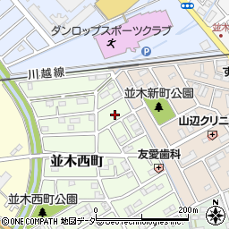 埼玉県川越市並木西町4周辺の地図