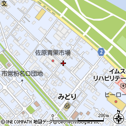 千葉県香取市佐原ロ周辺の地図