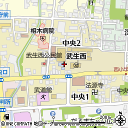 福井県越前市中央周辺の地図
