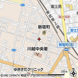 埼玉県川越市新宿町2丁目周辺の地図