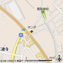 千葉県柏市正連寺415周辺の地図