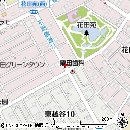花田苑入口周辺の地図