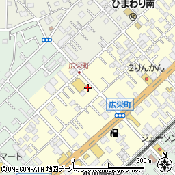 埼玉県川越市広栄町周辺の地図