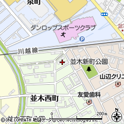 埼玉県川越市並木西町3周辺の地図