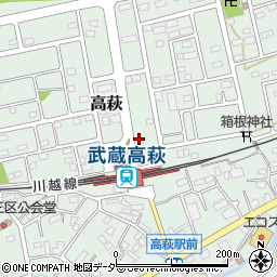 チケパ武蔵高萩駅前第１駐車場周辺の地図