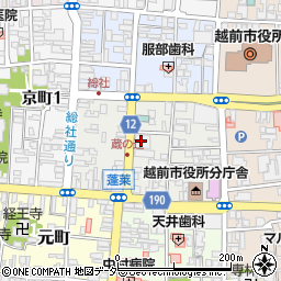 北陸銀行武生支店周辺の地図