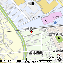 埼玉県川越市並木西町1周辺の地図