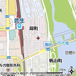 福井県越前市錦町周辺の地図
