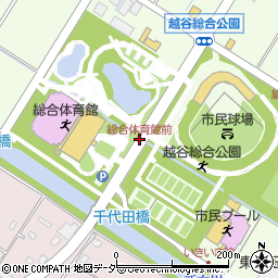 総合体育館前周辺の地図