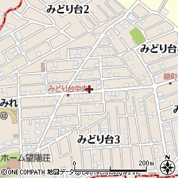 千葉県柏市みどり台周辺の地図