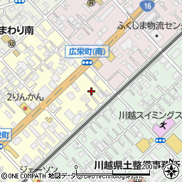 埼玉県川越市広栄町1-50周辺の地図