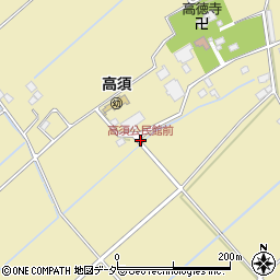 高須公民館前周辺の地図