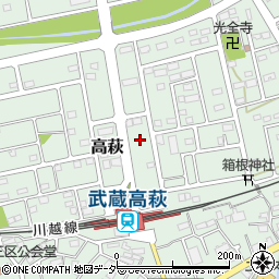 リパーク武蔵高萩駅前周辺の地図