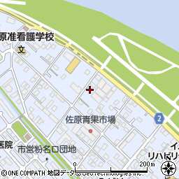 千葉県香取市佐原周辺の地図