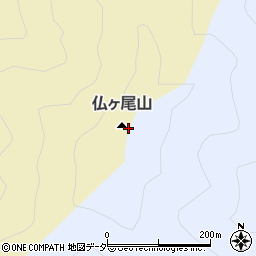 仏ケ尾山周辺の地図