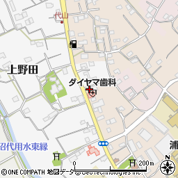 浦和代山郵便局周辺の地図
