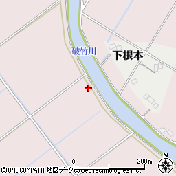 破竹川周辺の地図