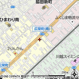 埼玉県川越市広栄町1-8周辺の地図