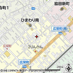 埼玉県川越市広栄町14-21周辺の地図