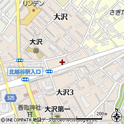 越谷津田医院周辺の地図