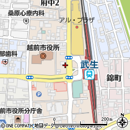 駅レンタカー武生営業所周辺の地図
