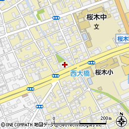 武州養蜂園桜木店周辺の地図