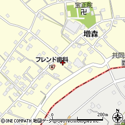 埼玉県越谷市増森1728周辺の地図