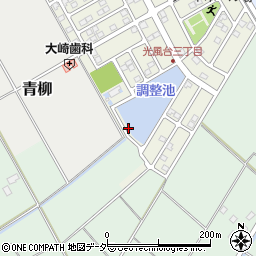 茨城県取手市光風台3丁目17周辺の地図