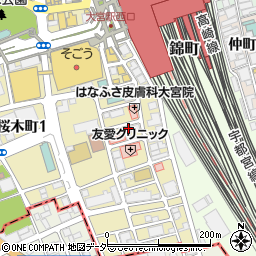 めしや ヒナタ倶楽部 大宮駅前店周辺の地図