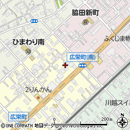 埼玉県川越市広栄町12-33周辺の地図
