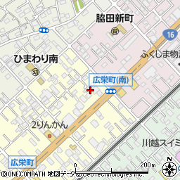 埼玉県川越市広栄町12周辺の地図