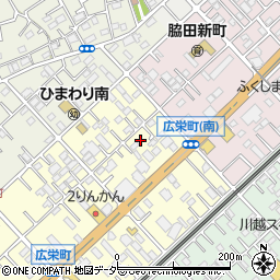 埼玉県川越市広栄町12-40周辺の地図