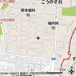 千葉県流山市こうのす台256-13周辺の地図