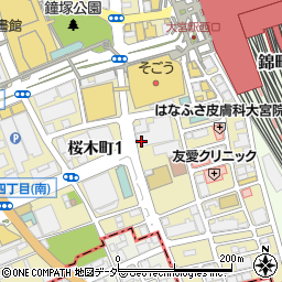 セブンイレブン大宮駅西口南店周辺の地図