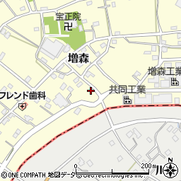 埼玉県越谷市増森1658周辺の地図