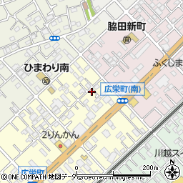 埼玉県川越市広栄町12-21周辺の地図